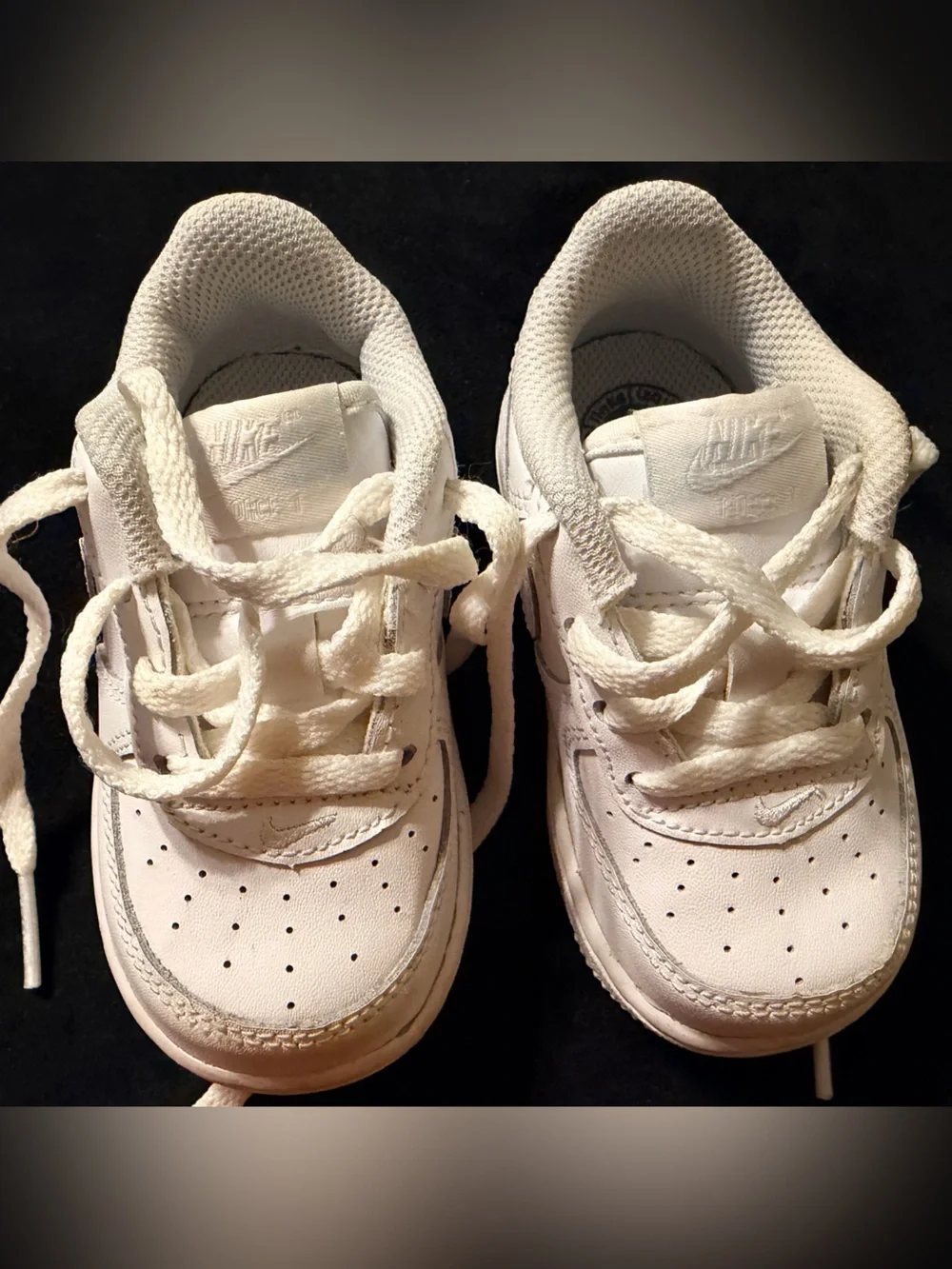 Nike Kids Air Force 5C White Low-Top Sneakers
